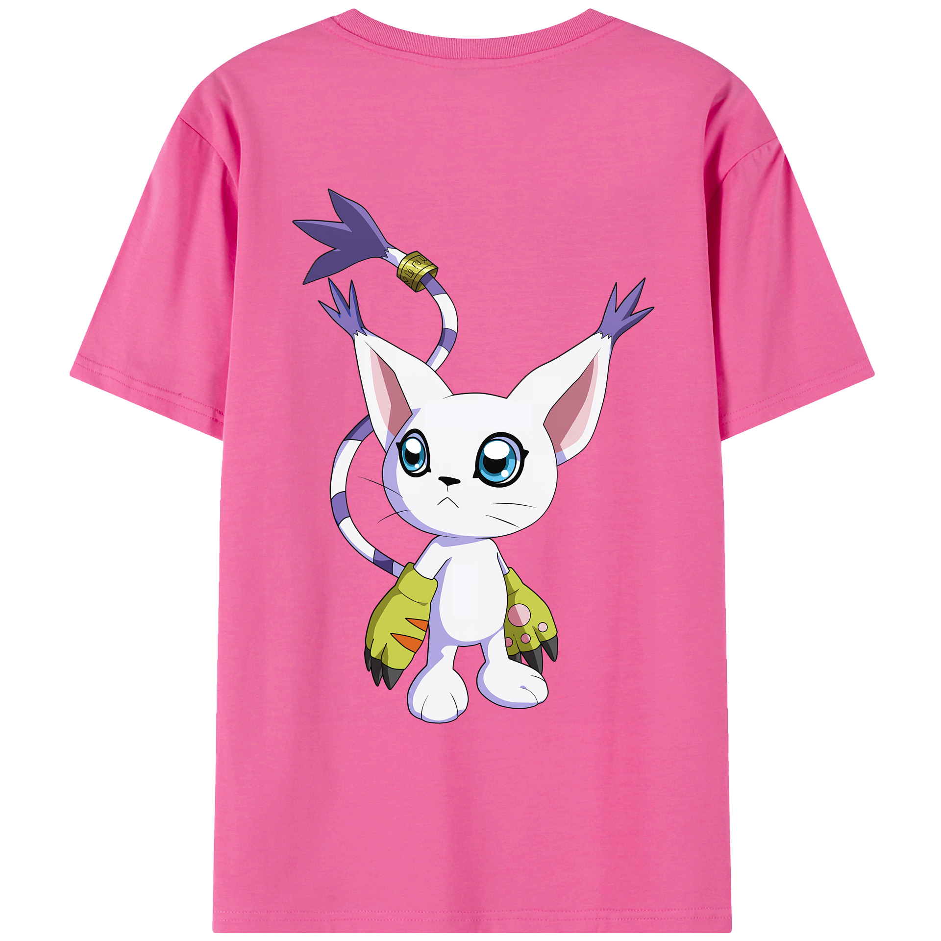 （画像用） Digimon デジタルモンスター/デジモン レディース半袖Tシャツ(バックプリント)